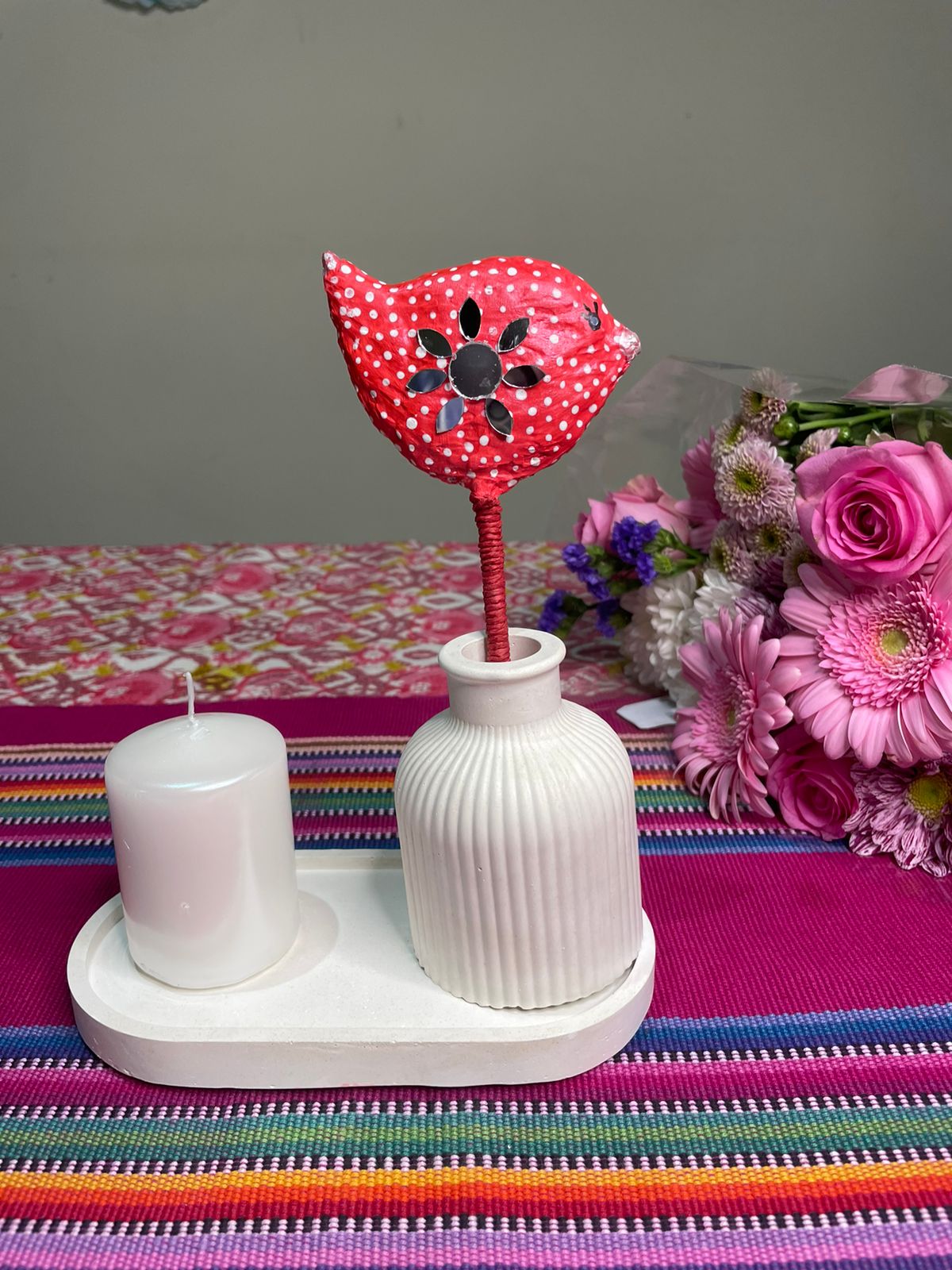 The Bird with vase set