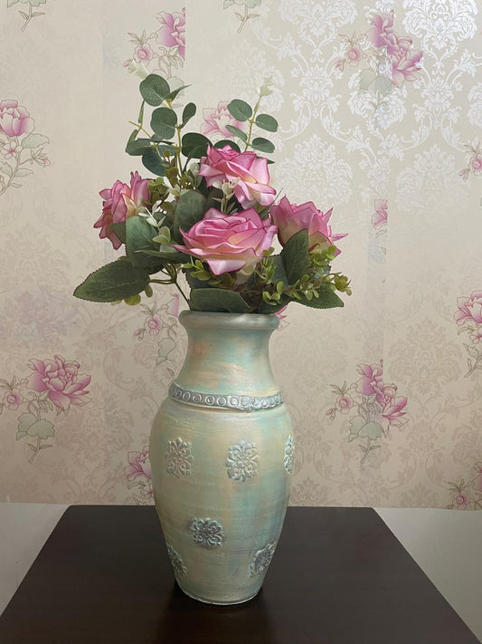Handcrafted mud vase
