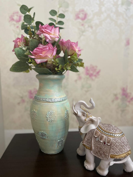 Handcrafted mud vase